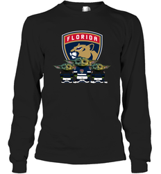 Florida Panthers Star Wars Logo Baby Yoda Long Sleeve T-Shirt - PrimaryTee