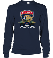 Florida Panthers Star Wars Logo Baby Yoda Long Sleeve T-Shirt - PrimaryTee