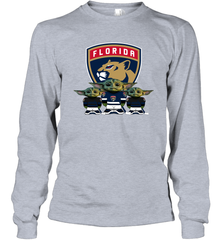 Florida Panthers Star Wars Logo Baby Yoda Long Sleeve T-Shirt - PrimaryTee
