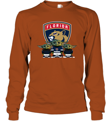 Florida Panthers Star Wars Logo Baby Yoda Long Sleeve T-Shirt - PrimaryTee