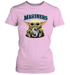 Baby Yoda Hugs The Seattle Mariners Shirts Women's T-Shirt - PrimaryTee
