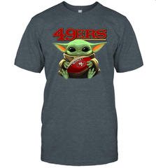 Baby Yoda Loves The San Francisco 49ers Star Wars NFL Shirts Men's T-Shirt - PrimaryTee