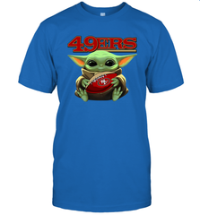 Baby Yoda Loves The San Francisco 49ers Star Wars NFL Shirts Men's T-Shirt - PrimaryTee