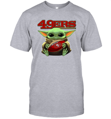 Baby Yoda Loves The San Francisco 49ers Star Wars NFL Shirts Men's T-Shirt - PrimaryTee