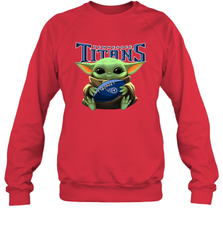 Baby Yoda Loves The Tennessee Titans Star Wars NFL Shirts Sweatshirt - PrimaryTee