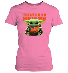 Baby Yoda Loves The Cleveland Browns Star Wars NFL Shirts Women's T-Shirt - PrimaryTee