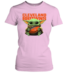 Baby Yoda Loves The Cleveland Browns Star Wars NFL Shirts Women's T-Shirt - PrimaryTee