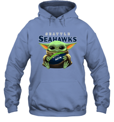 Baby Yoda Loves The Seattle Seahawks Star Wars NFL Shirts Hoodie - PrimaryTee