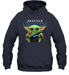 Baby Yoda Loves The Seattle Seahawks Star Wars NFL Shirts Hoodie - PrimaryTee