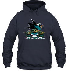 San Jose Sharks Star Wars Logo Baby Yoda Hoodie - PrimaryTee