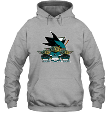 San Jose Sharks Star Wars Logo Baby Yoda Hoodie - PrimaryTee