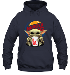 Baby Yoda Hugs Burger King Cup Star Wars Shirts Hoodie - PrimaryTee