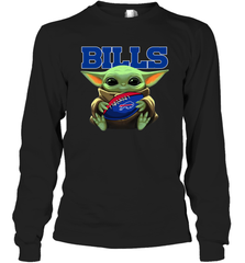Baby Yoda Loves The Buffalo Bills Star Wars NFL Shirts Long Sleeve T-Shirt - PrimaryTee
