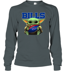Baby Yoda Loves The Buffalo Bills Star Wars NFL Shirts Long Sleeve T-Shirt - PrimaryTee