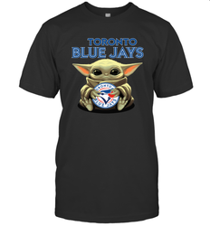 Baby Yoda Hugs The Toronto Blue Jays Shirts Men's T-Shirt - PrimaryTee