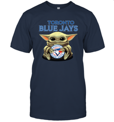 Baby Yoda Hugs The Toronto Blue Jays Shirts Men's T-Shirt - PrimaryTee