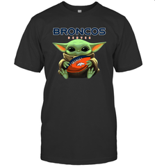 Baby Yoda Loves The Denver Broncos Star Wars NFL Shirts Men's T-Shirt - PrimaryTee