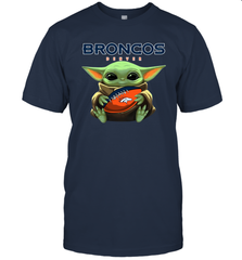 Baby Yoda Loves The Denver Broncos Star Wars NFL Shirts Men's T-Shirt - PrimaryTee