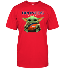 Baby Yoda Loves The Denver Broncos Star Wars NFL Shirts Men's T-Shirt - PrimaryTee