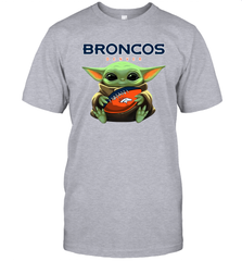 Baby Yoda Loves The Denver Broncos Star Wars NFL Shirts Men's T-Shirt - PrimaryTee
