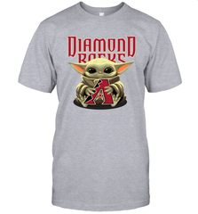 Baby Yoda Hugs The Arizona Diamondbacks Shirts Men's T-Shirt - PrimaryTee