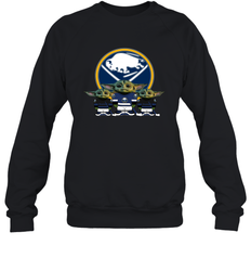 Buffalo Sabres Star Wars Logo Baby Yoda Sweatshirt - PrimaryTee