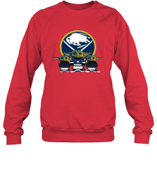 Buffalo Sabres Star Wars Logo Baby Yoda Sweatshirt - PrimaryTee