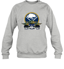 Buffalo Sabres Star Wars Logo Baby Yoda Sweatshirt - PrimaryTee