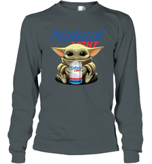 Baby Yoda Hugs Natural Light Beer Star Wars Shirts Long Sleeve T-Shirt - PrimaryTee