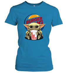 Baby Yoda Hugs Burger King Cup Star Wars Shirts Women's T-Shirt - PrimaryTee