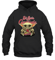 Baby Yoda Hugs The St Louis Cardinals Shirts Hoodie - PrimaryTee