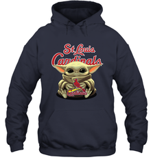 Baby Yoda Hugs The St Louis Cardinals Shirts Hoodie - PrimaryTee