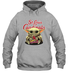 Baby Yoda Hugs The St Louis Cardinals Shirts Hoodie - PrimaryTee