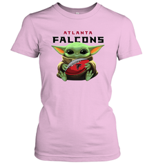 Baby Yoda Loves The Atlanta Falcons Star Wars NFL Shirts Women's T-Shirt - PrimaryTee