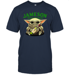 Baby Yoda Hugs Jameson Irish Whiskey Star Wars Shirts Men's T-Shirt - PrimaryTee