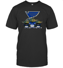 St Louis Blues Star Wars Logo Baby Yoda Men's T-Shirt - PrimaryTee