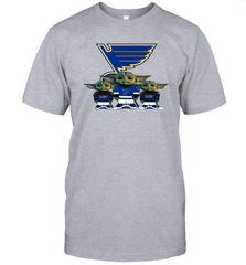 St Louis Blues Star Wars Logo Baby Yoda Men's T-Shirt - PrimaryTee