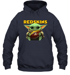 Baby Yoda Loves The Washington Redskins Star Wars NFL Shirts Hoodie - PrimaryTee