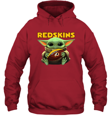 Baby Yoda Loves The Washington Redskins Star Wars NFL Shirts Hoodie - PrimaryTee