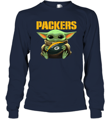 Baby Yoda Loves The Green Bay Packers Star Wars NFL Shirts Long Sleeve T-Shirt - PrimaryTee