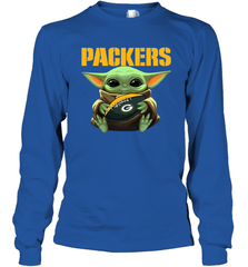 Baby Yoda Loves The Green Bay Packers Star Wars NFL Shirts Long Sleeve T-Shirt - PrimaryTee