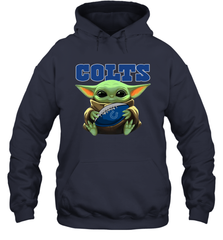 Baby Yoda Loves The Indianapolis Colts Star Wars NFL Shirts Hoodie - PrimaryTee