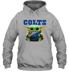Baby Yoda Loves The Indianapolis Colts Star Wars NFL Shirts Hoodie - PrimaryTee