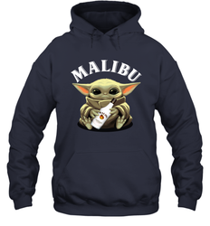 Baby Yoda Hugs Malibu Bottle Star Wars Shirts Hoodie - PrimaryTee