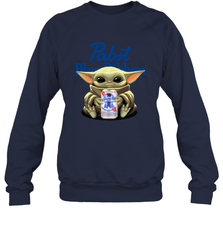 Baby Yoda Hugs Pabst Blue Ribbon Beer Can Star Wars Shirts Sweatshirt - PrimaryTee