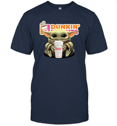 Baby Yoda Hugs Dunkin' Donuts Cup Star Wars Shirts Men's T-Shirt - PrimaryTee