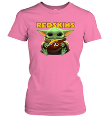Baby Yoda Loves The Washington Redskins Star Wars NFL Shirts Women's T-Shirt - PrimaryTee