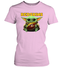 Baby Yoda Loves The Washington Redskins Star Wars NFL Shirts Women's T-Shirt - PrimaryTee