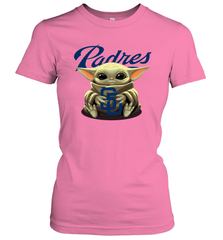 Baby Yoda Hugs The San Diego Padres Shirts Women's T-Shirt - PrimaryTee