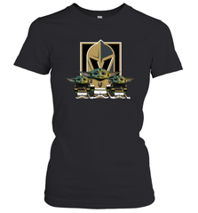 Vegas Golden Knights Star Wars Logo Baby Yoda Women's T-Shirt - PrimaryTee